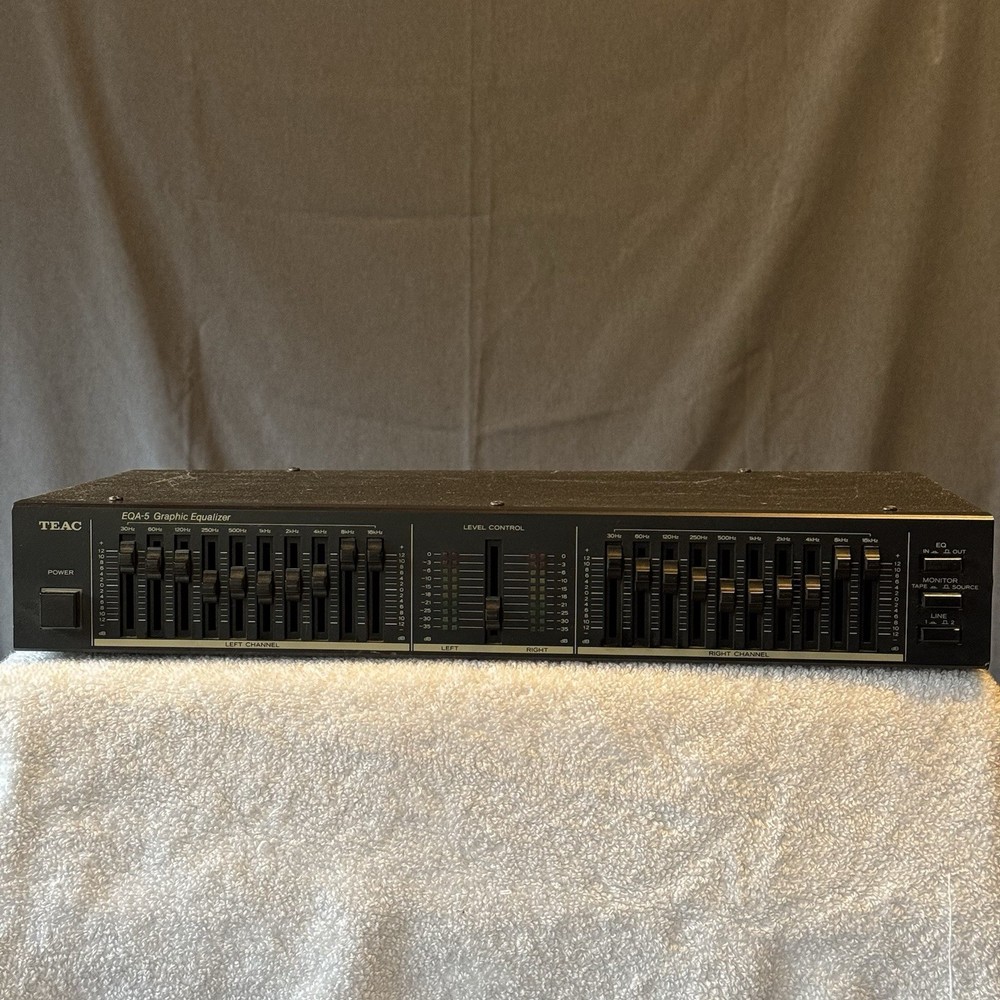 Vintage Teac EQA-5 10 Band Graphic Equalizer - Working, Has Issues