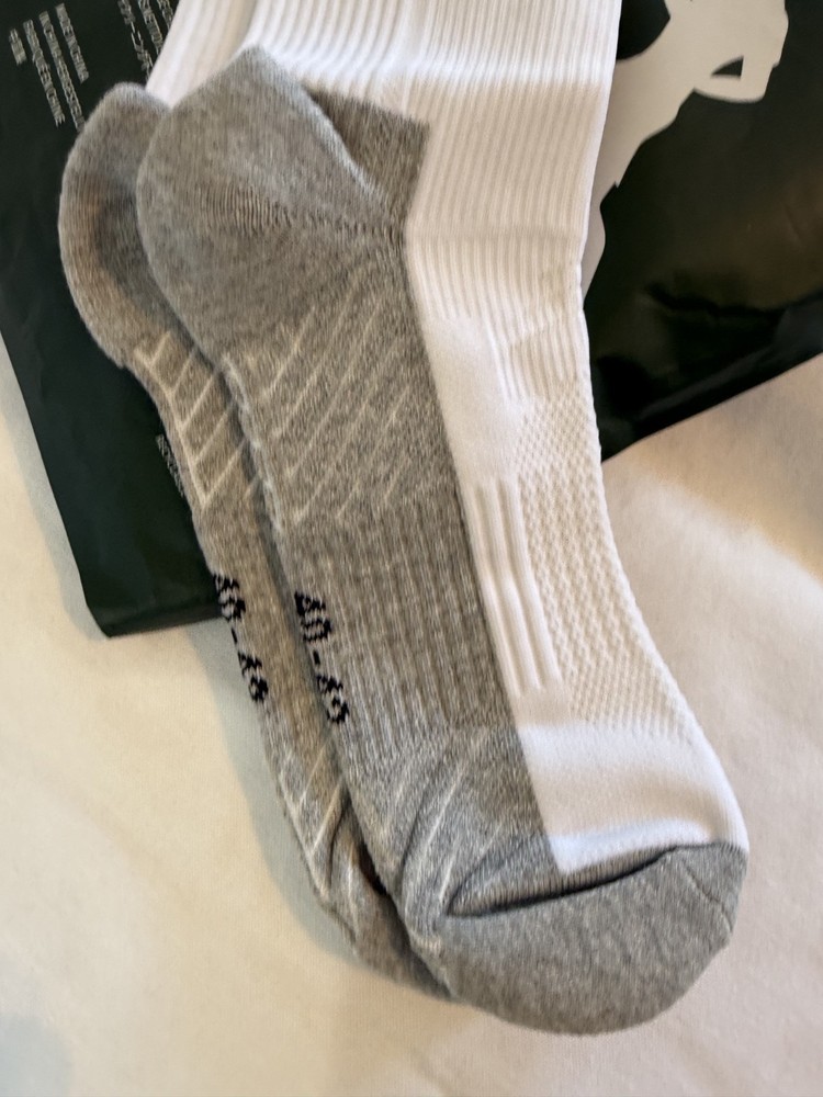 NIB KOZR Soccer socks, WHITE, L