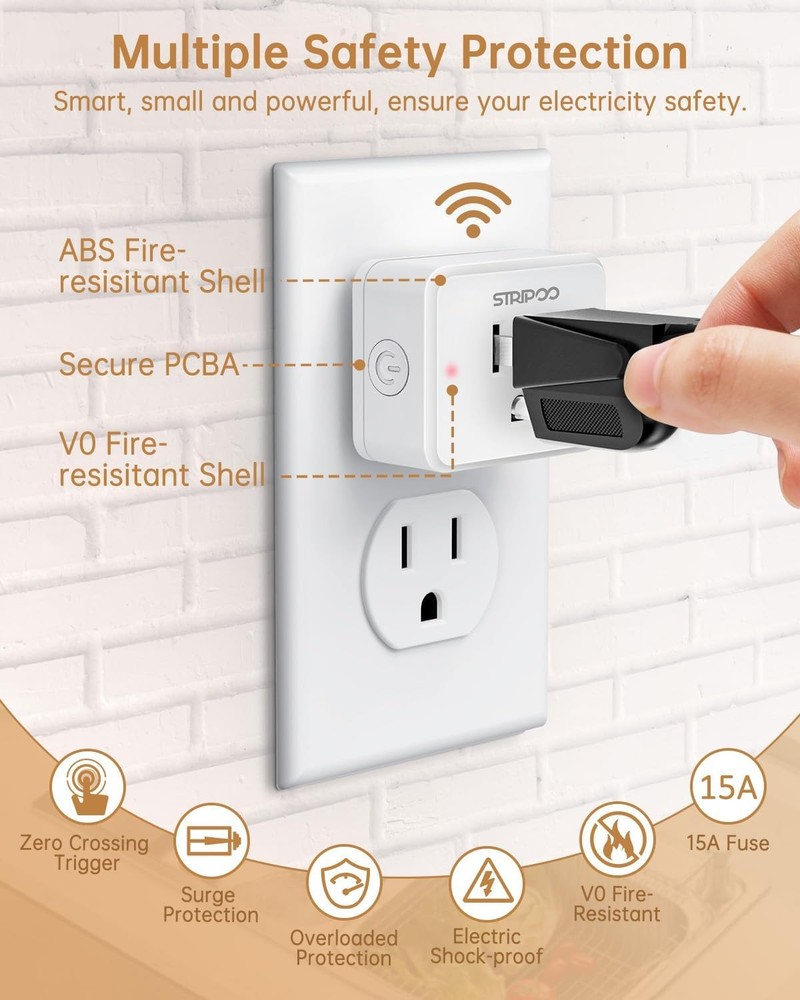 Garbage Disposal Button Kit, 15A/1500W Wireless Remote Control Outlet