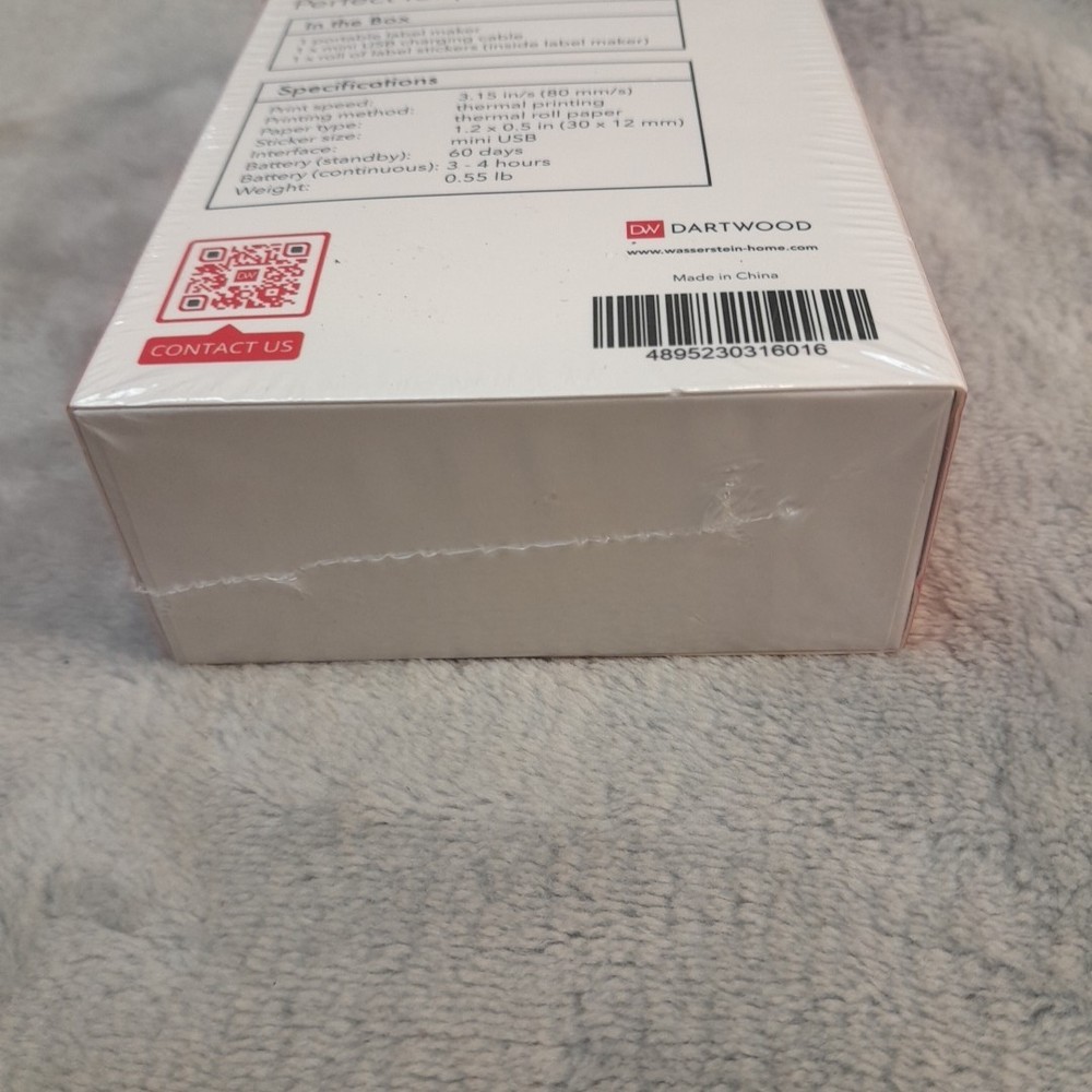 Dartwood Label Maker - Mini USB Portable Label Printer Machine