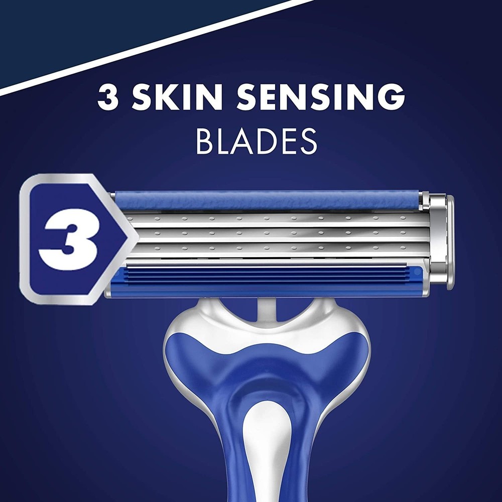 Gillette Sensor3 Smooth Shave Disposable Razor, 4 Count