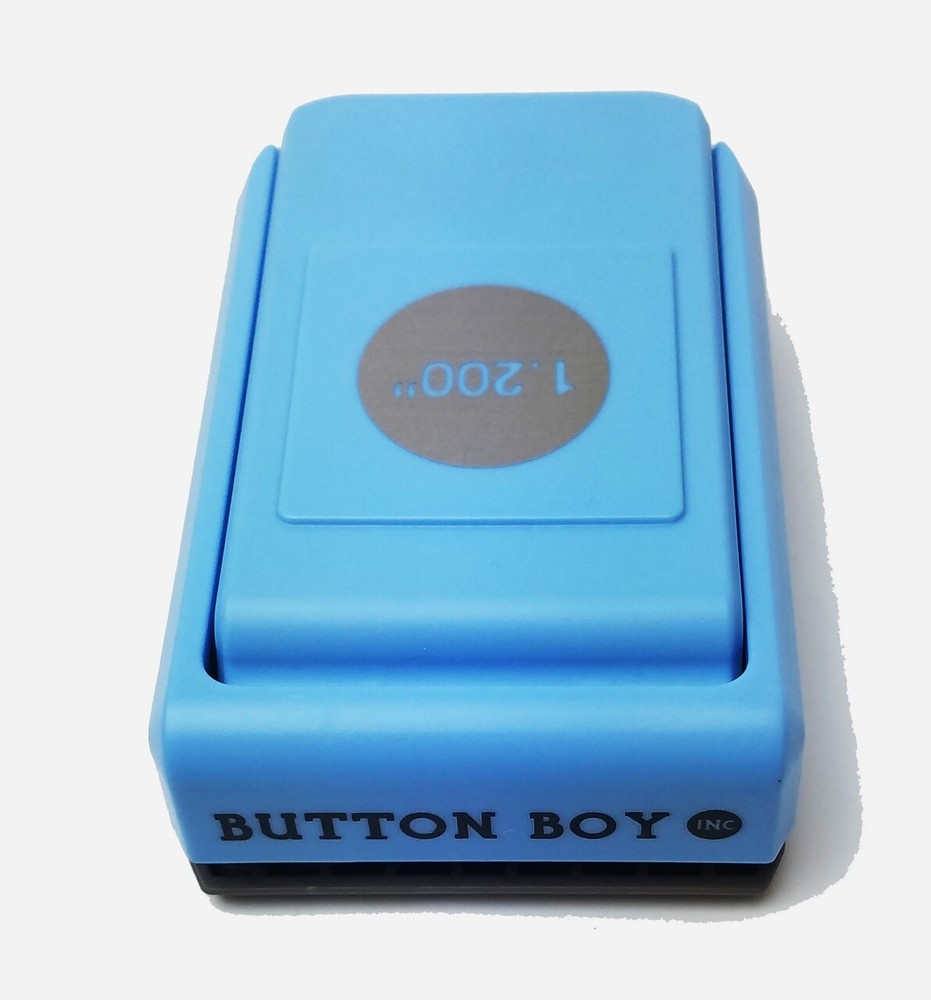 7/8" Button Making Kit - Button Machine, Button Boy Punch + 1000 pinback parts