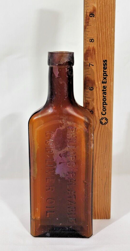 Antique Phillips Palatable Cod Liver Oil