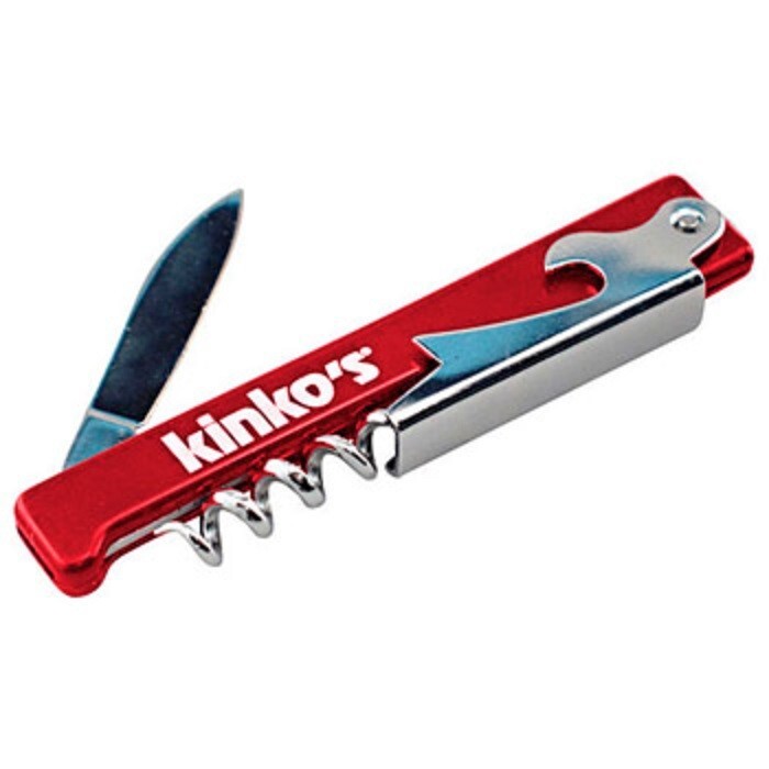 50 count case Bulk Lot Red Waiter’s Corkscrew (no logo/blank)