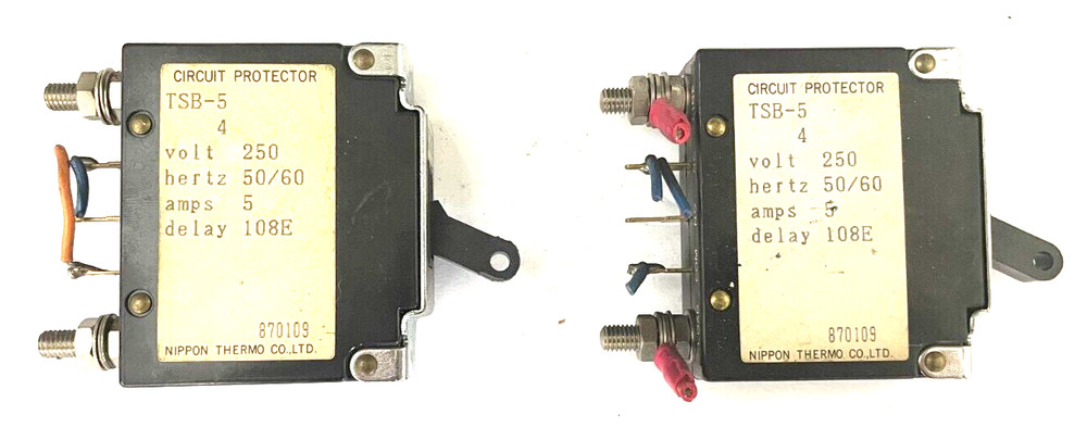 Lot of 2 Nippon TSB-5 Circuit Protector