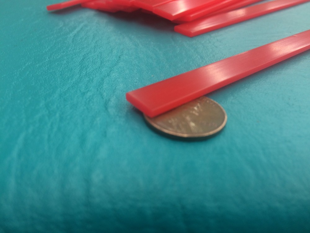 20 Red Dip Spread Cheese Stick 6" Square Tip Reusable Stir cuttable Flexible