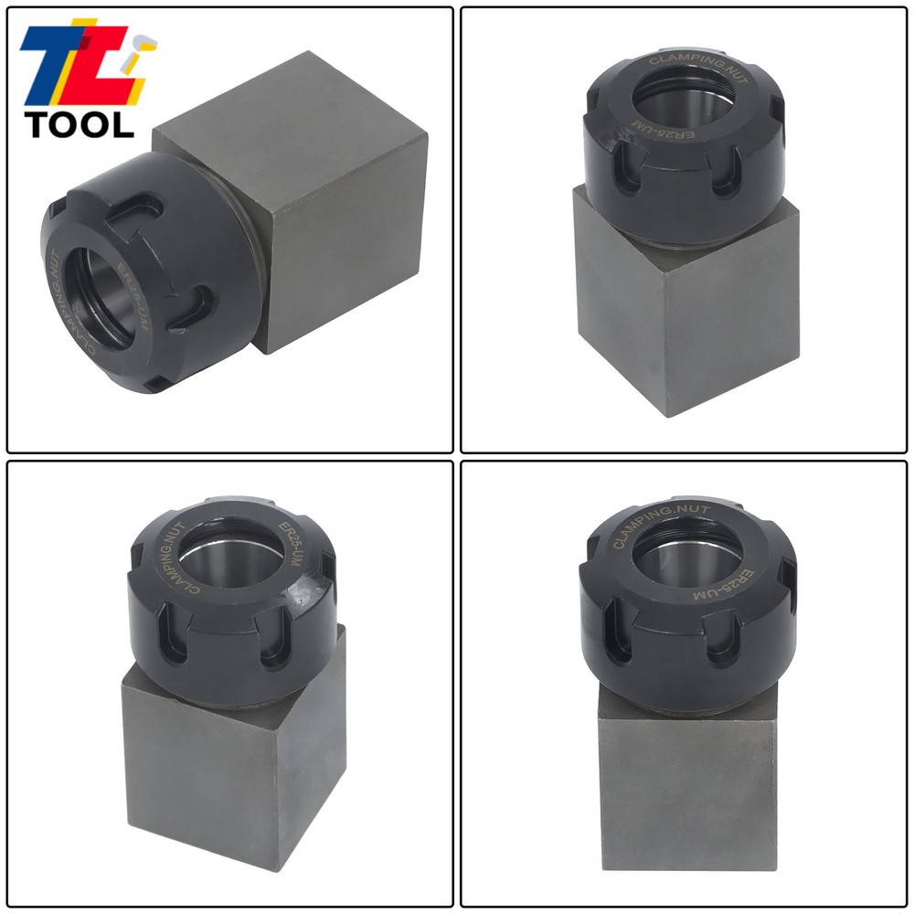 Square Collet Block Holder ER25 for Precision Machining Work