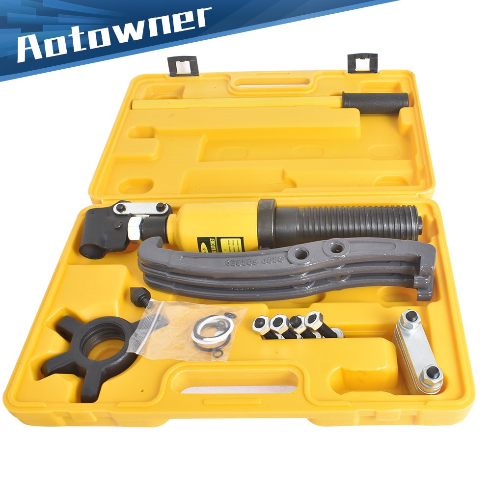 3-Jaw 5 Ton Hydraulic Gear Puller Set Wheel Bearing Pulling Separator w/ Case