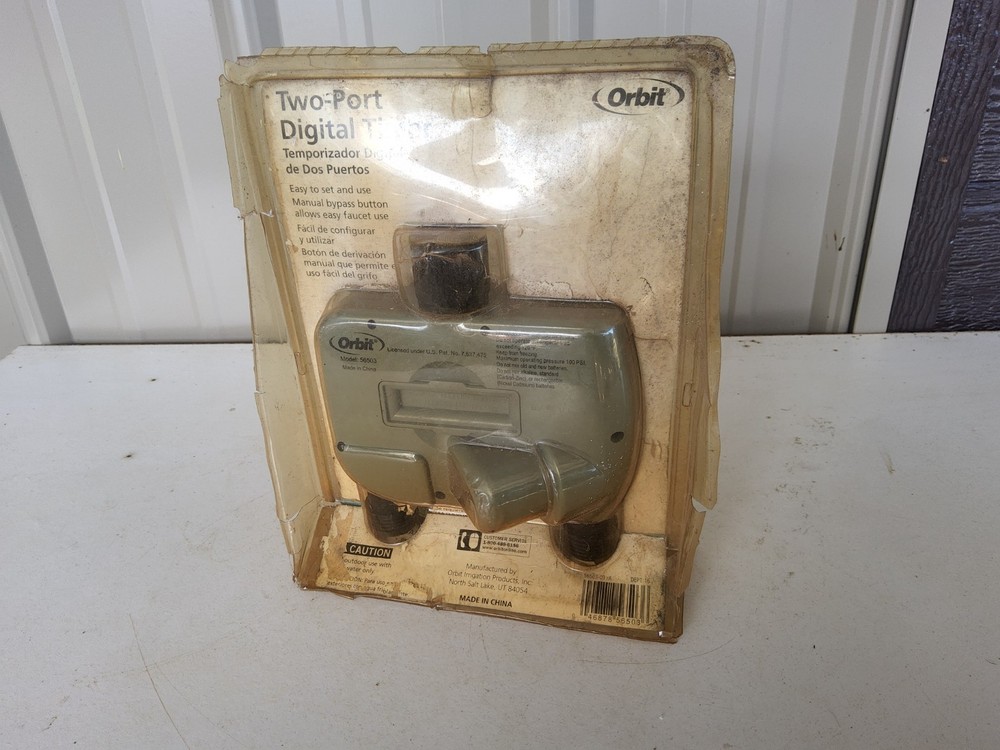 Orbit 56503 2 Outlet Programmable Hose Faucet Timer - Green