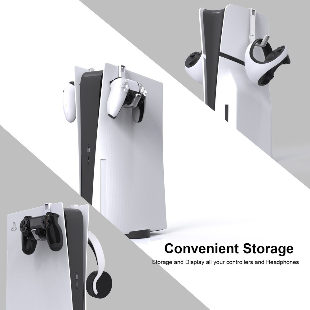 For PS5/PS5 Slim New Gaming Controller Headset Hanging Holder Accessories,
