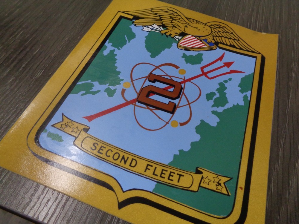 US NAVY SECOND FLEET LARGE Decal STICKER