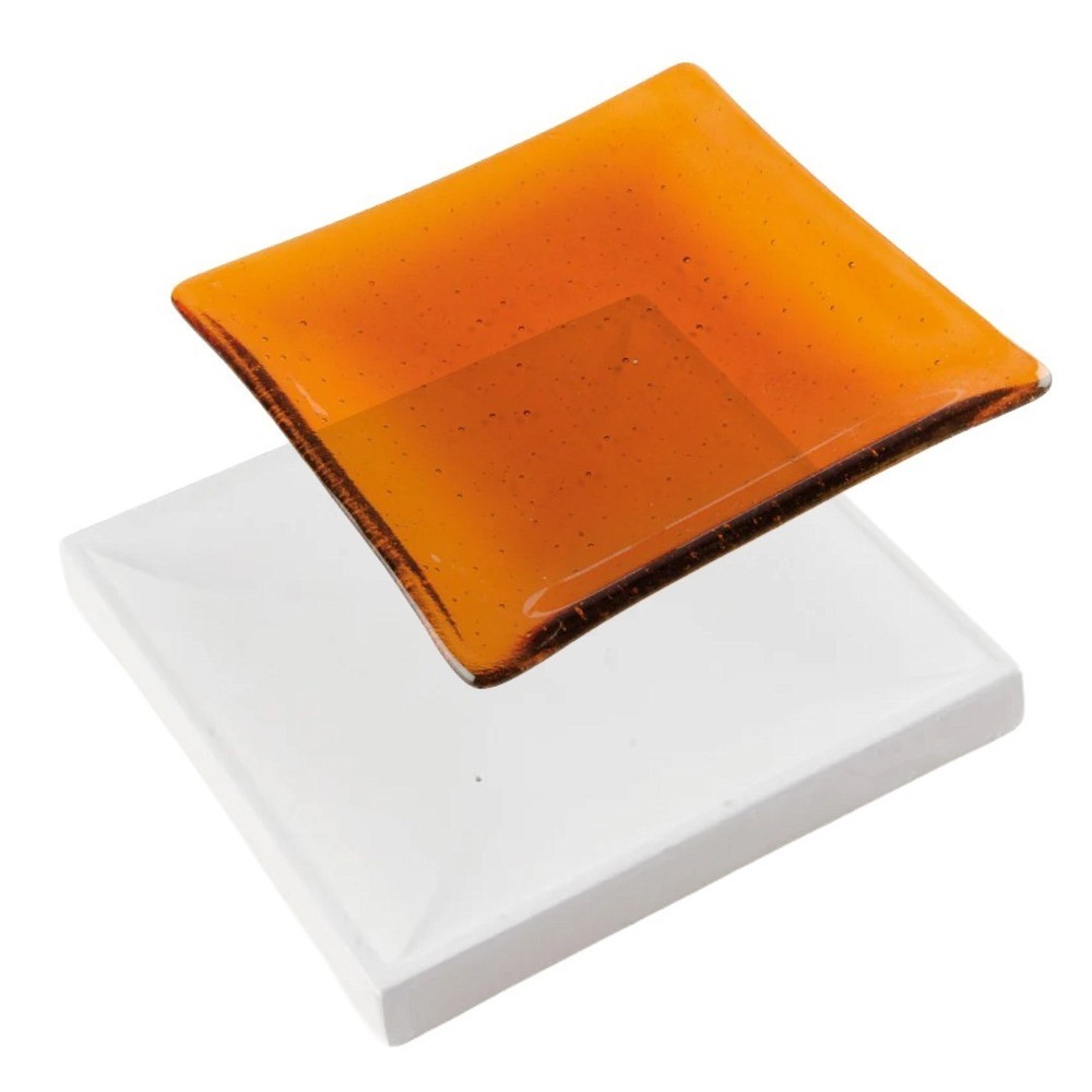 7"SQ.-Deep .8" Bullseye Nesting Plate Mold Glass Fusing
