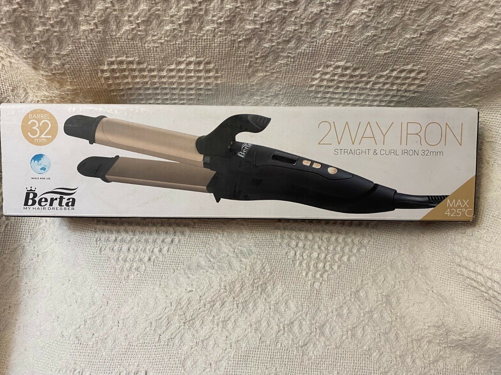 Berta 2Way Iron Straight & Curl 32mm (approx 1.25")