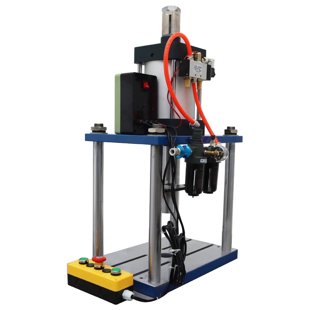 Pneumatic Punch Press Machine with Controller 110V 2866lbs Hand Switch 3.9-1.9in