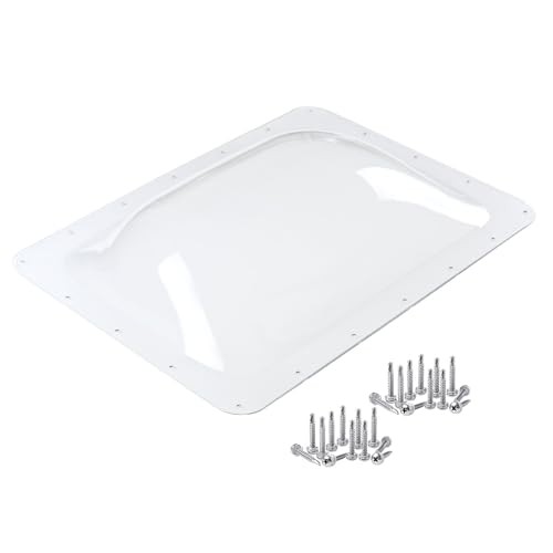 RV Skylight Replacement Bundle,18" x 26" Skylight Outer Dome Fit 14" x Clear