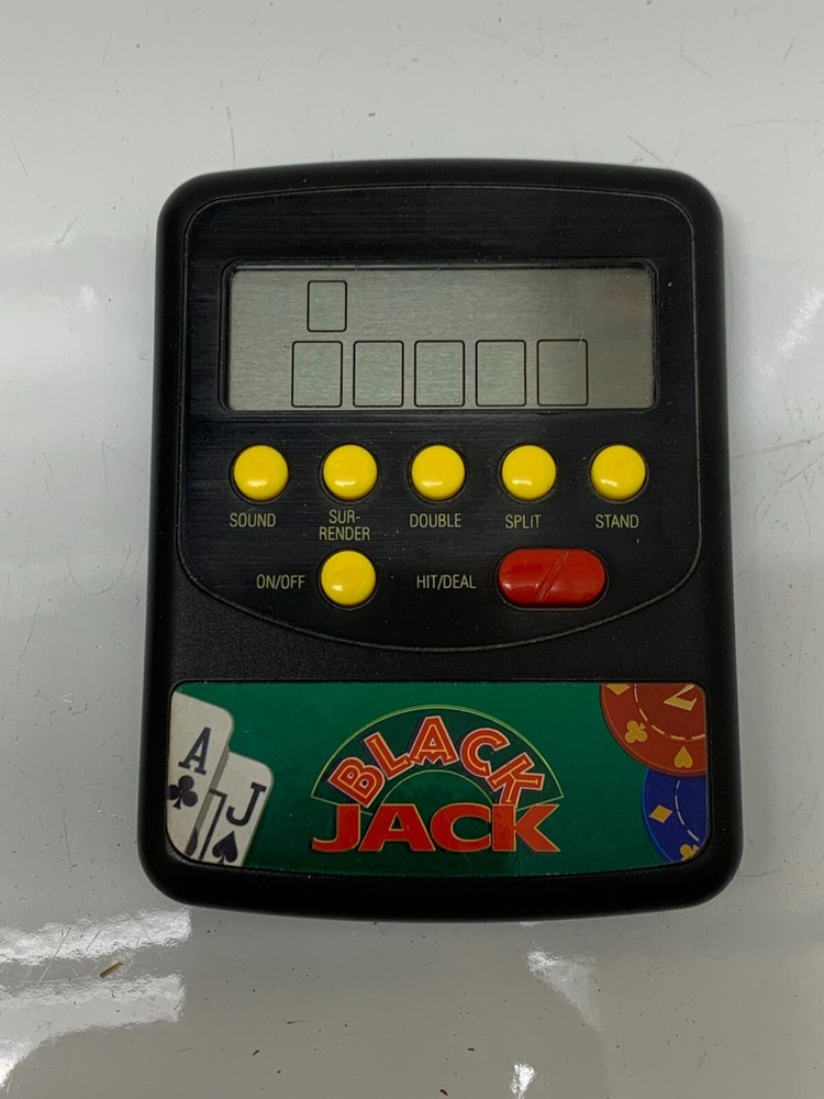 HANDHELD ELECTRONIC BLACKJACK GAME DOUBLE DOWN SPLIT STAND WORKING