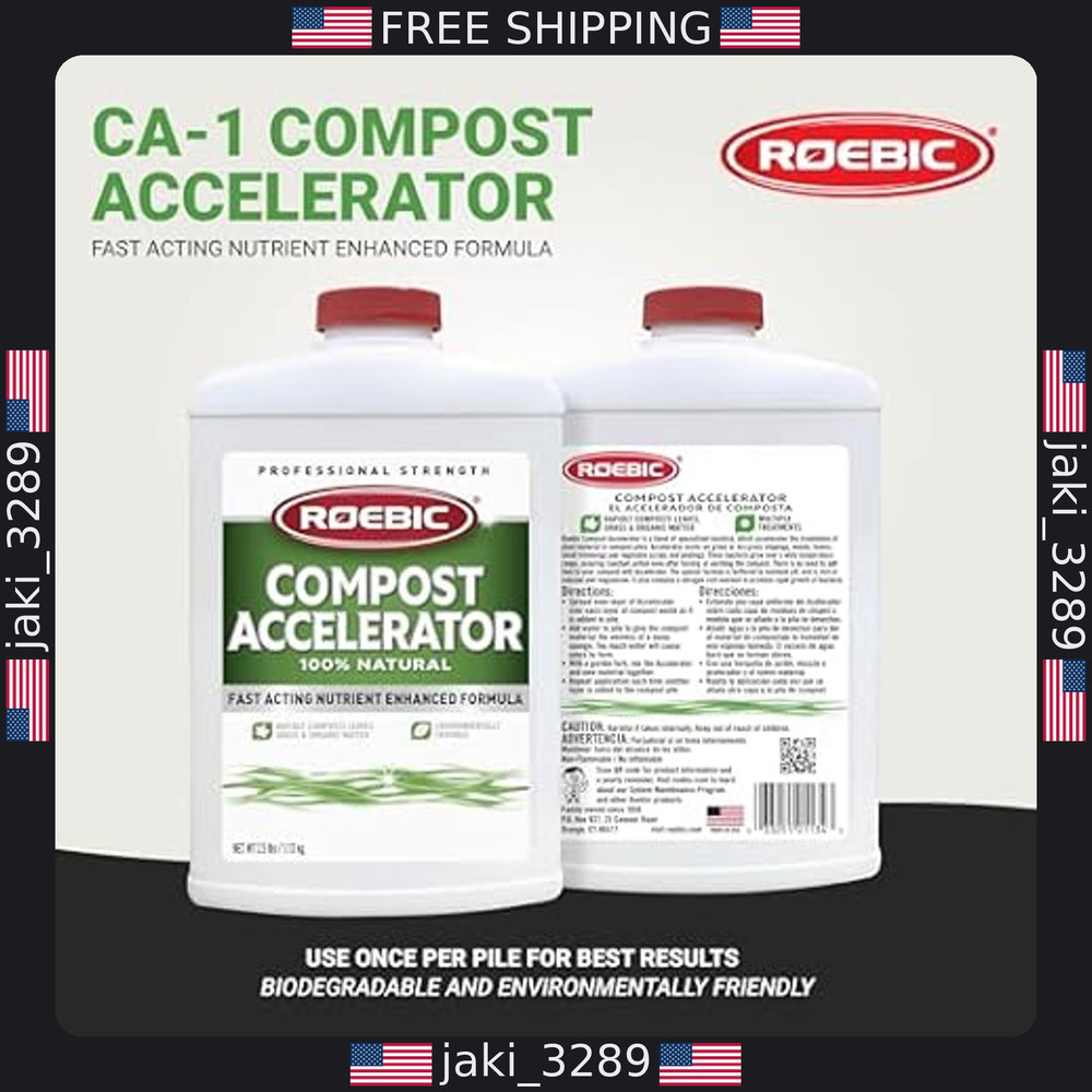 Roebic CA-1 Bacterial Compost Accelerator 2.5 lbs - Speed Up Composting!