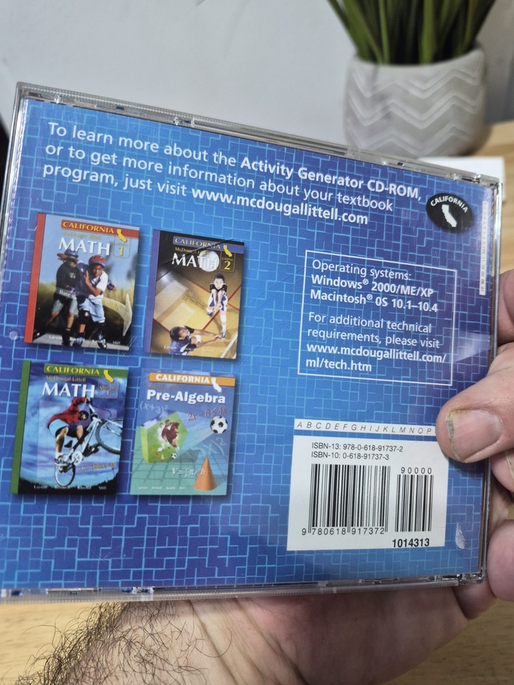 Middle School Math Activity Generator CD-ROM - McDougal Littell