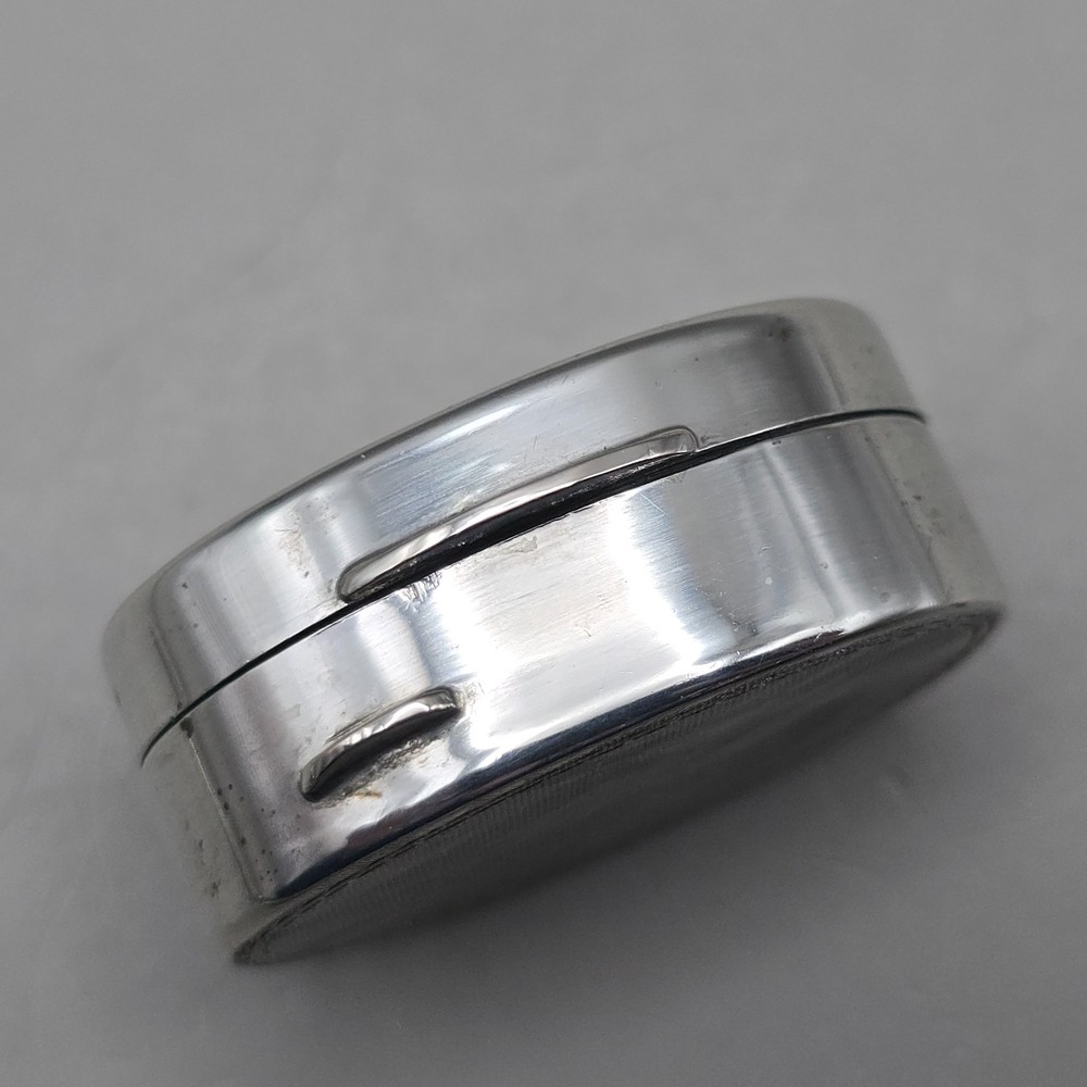 Antique Continental 800 Silver Pill Box Snuff Box