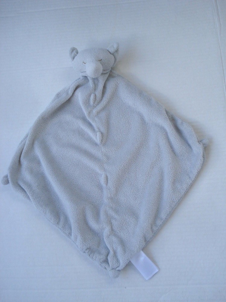 Angel Dear Gray Elephant Sleepy Eyes Security Blanket
