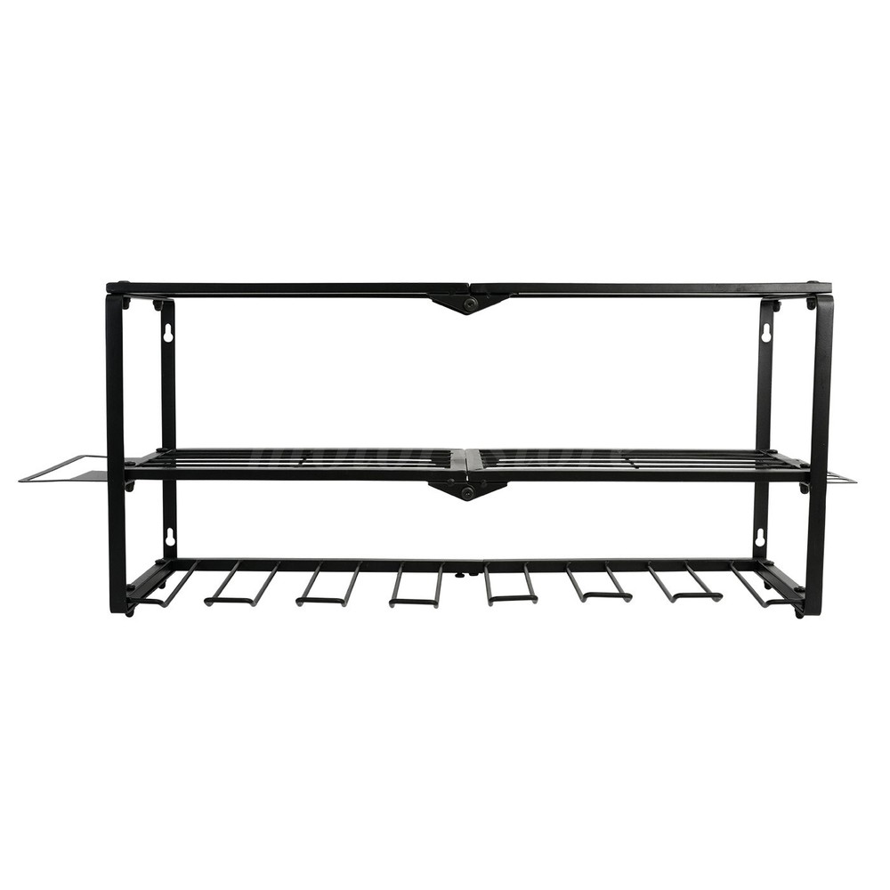 Heavy Duty 26" Power Tool Organizer Drill 3-Layer Holder Wall Mount Storage Rack