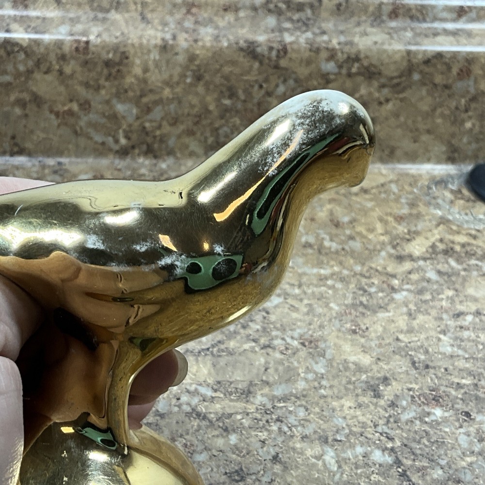 Vintage Ceramic Small Bird Figurine - Gold Nice