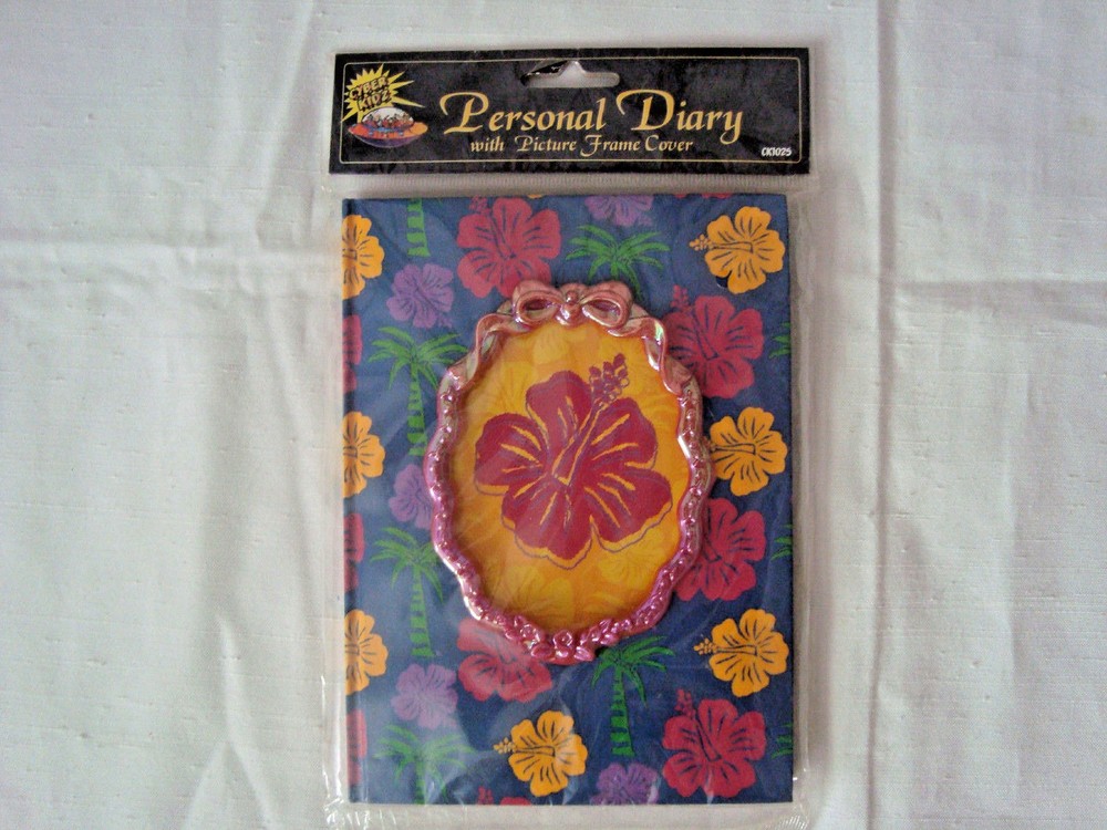 Floral Diary Journal with Picture Frame Cover New