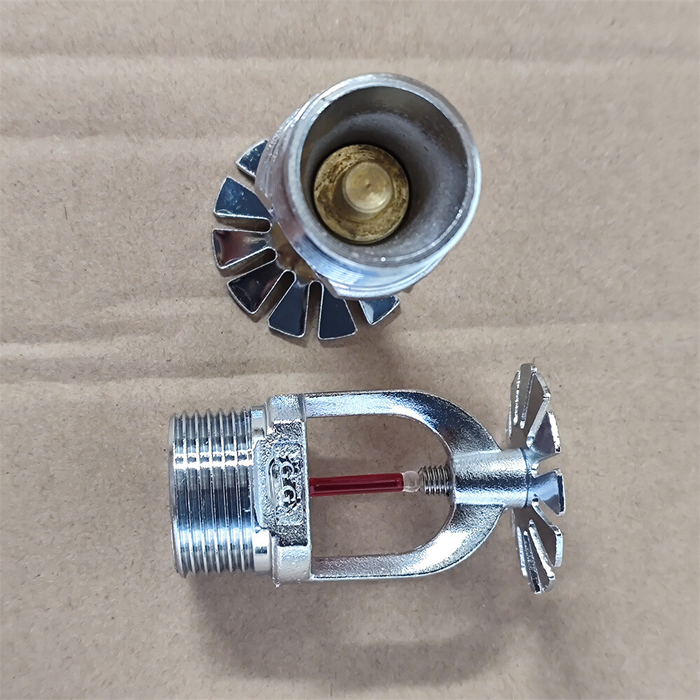 6PCS Globe 155°F Chrome Pendent Fire Sprinkler Head 1/2" Quick Response