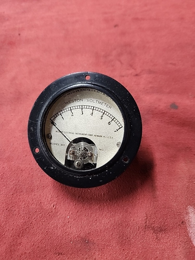 Weston Model 301 Voltmeter 6 Volt - Tested - Working - Accurate