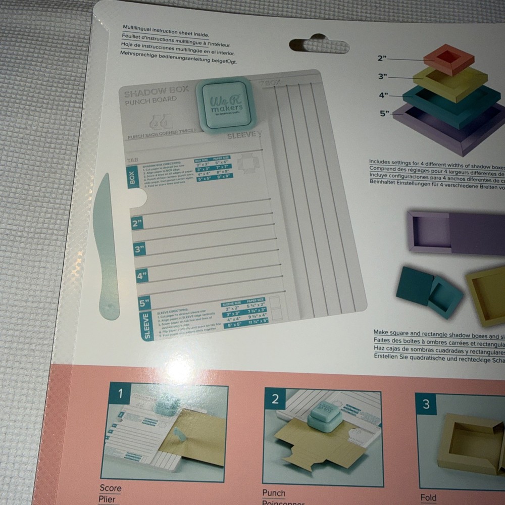 We R Punch Board-Shadow Box New