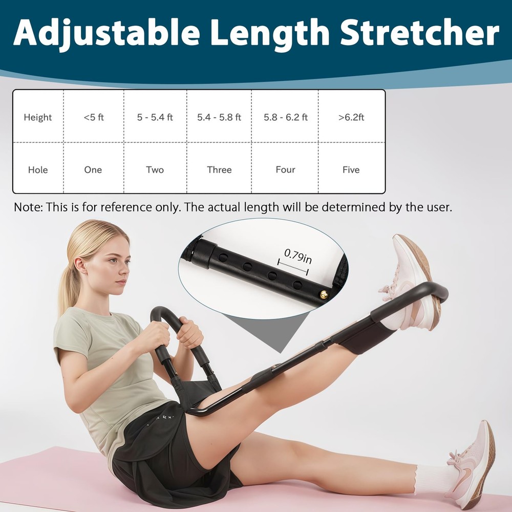 Hamstring Stretcher, Knee Extension Device, Adjustable Lower Back Stretcher, ...