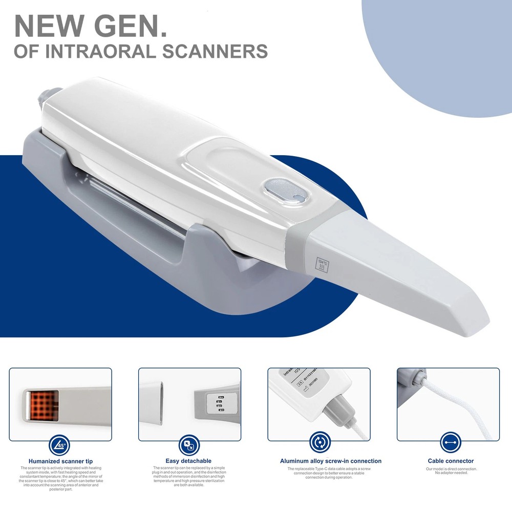 Dental Scanner Digital 3D USB V3 PRO CAD CMD Scanning Free Software Equipment
