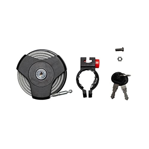 Bicycle Cable Lock Compact Lightweight Retractable Bike Lock Roller and Foldable
