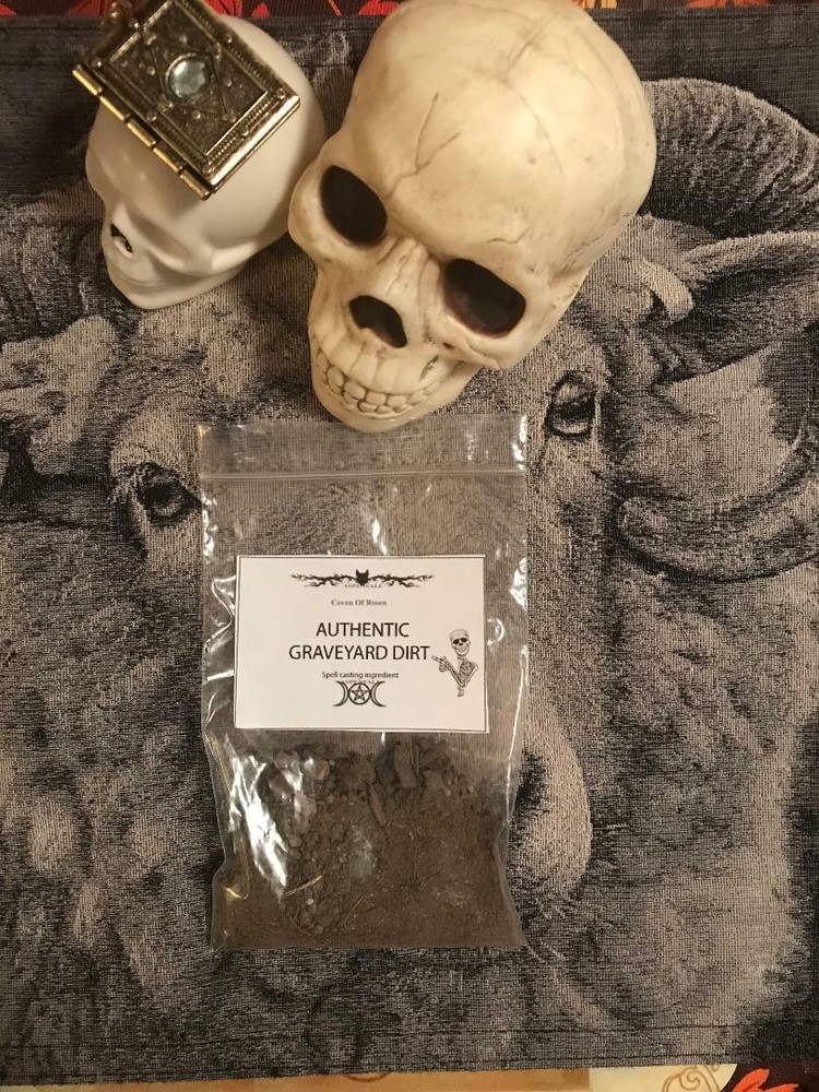 FRESH Authentic Old Cemetary Graveyard Dirt~Witchcraft Voodoo, Casting 3oz