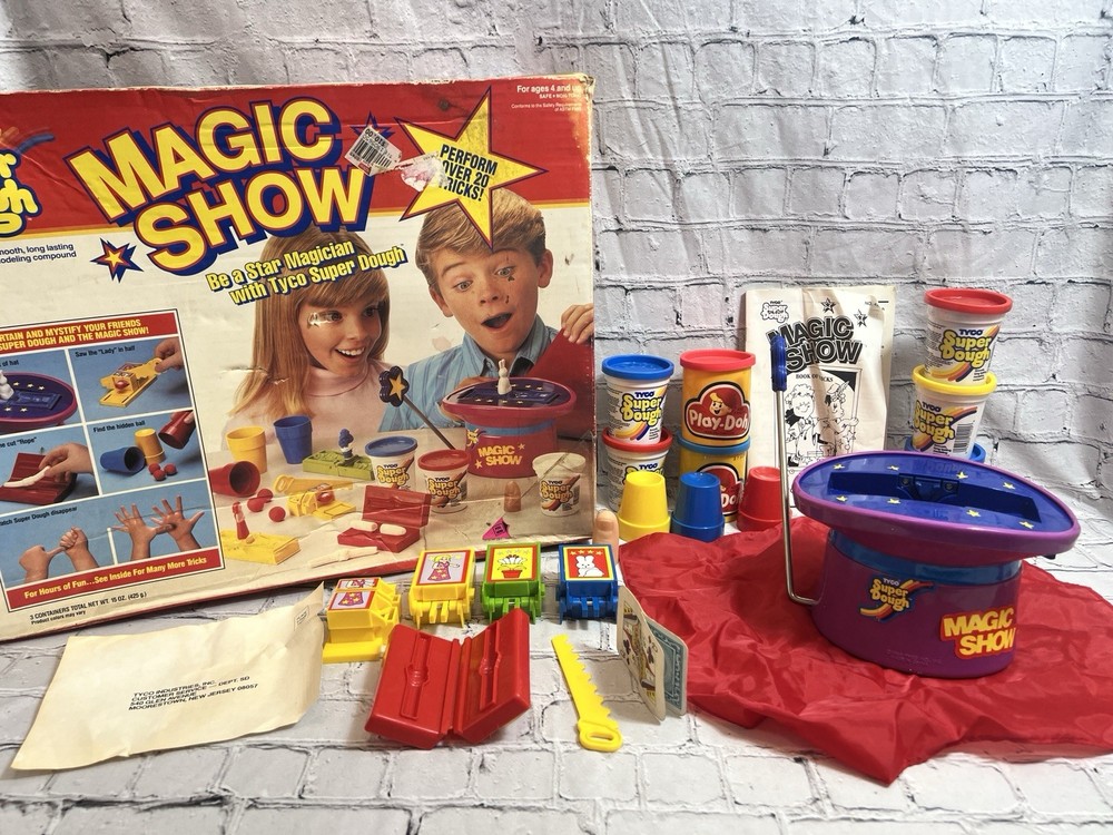 TYCO SUPER DOUGH MAGIC SHOW 1988 COMPLETE W/ BOX
