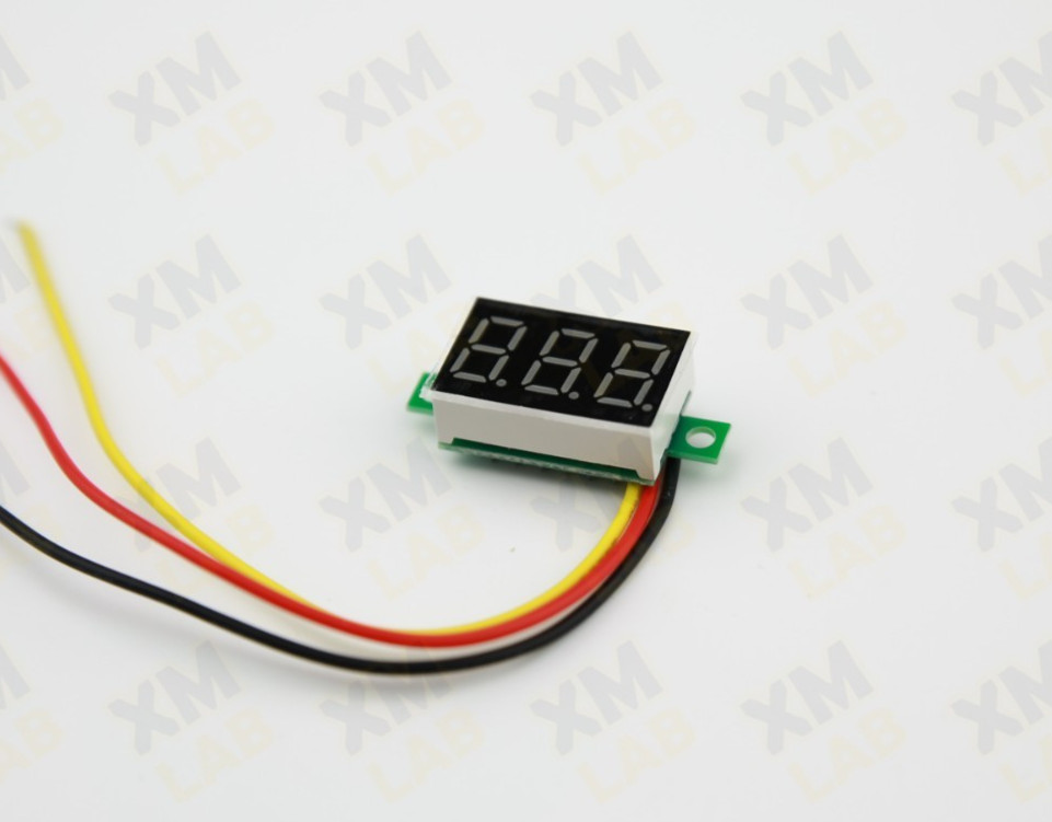 5 Pcs PDC 0-30V 3-Wire Voltmeter LED Display Panel Volt Meter Voltage Tester
