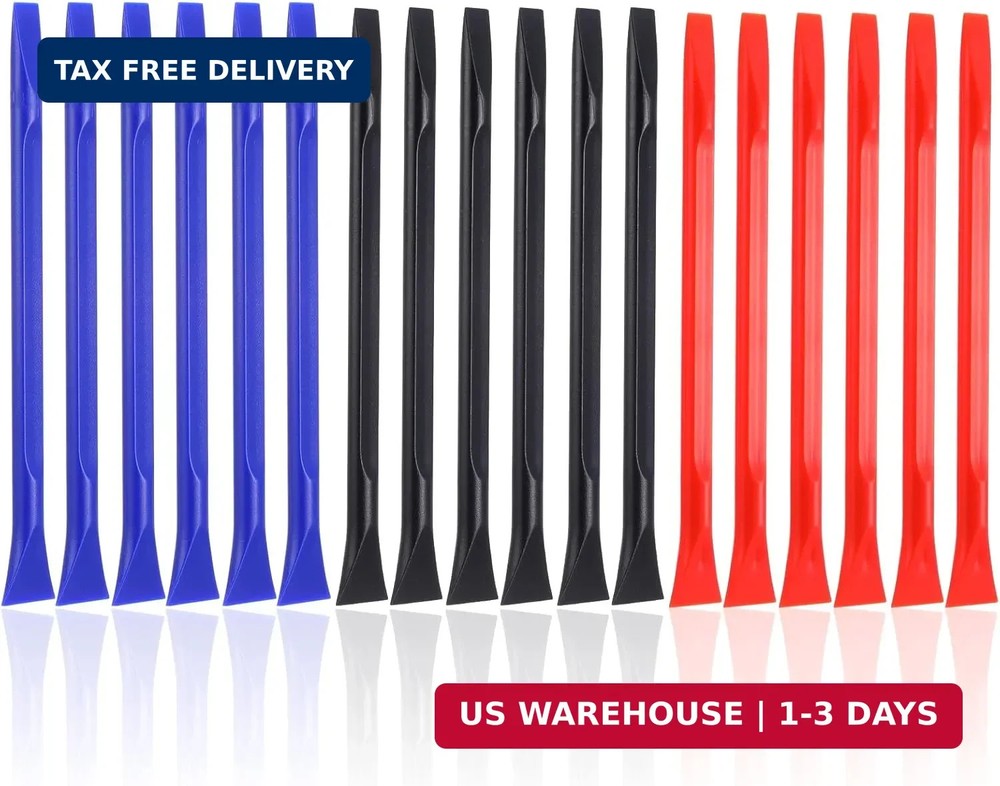 18 PCS Plastic Scrapers, Non-scratch Carbon Fiber Plastic Scraper Tool Multi-pur