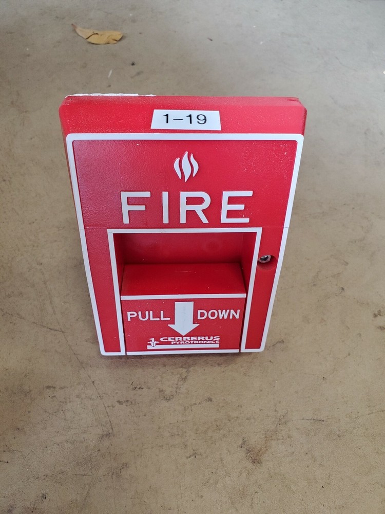 SIEMENS CERBERUS PYROTRONICS MSI-10B MANUAL PULL STATION FIRE ALARM
