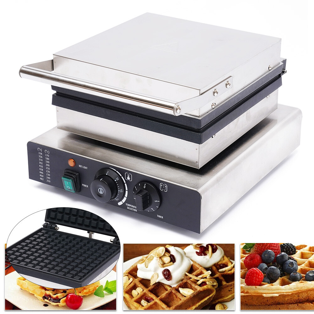Waffle Maker Commercial Electric Machine Nonstick Square Waffle Making Machine