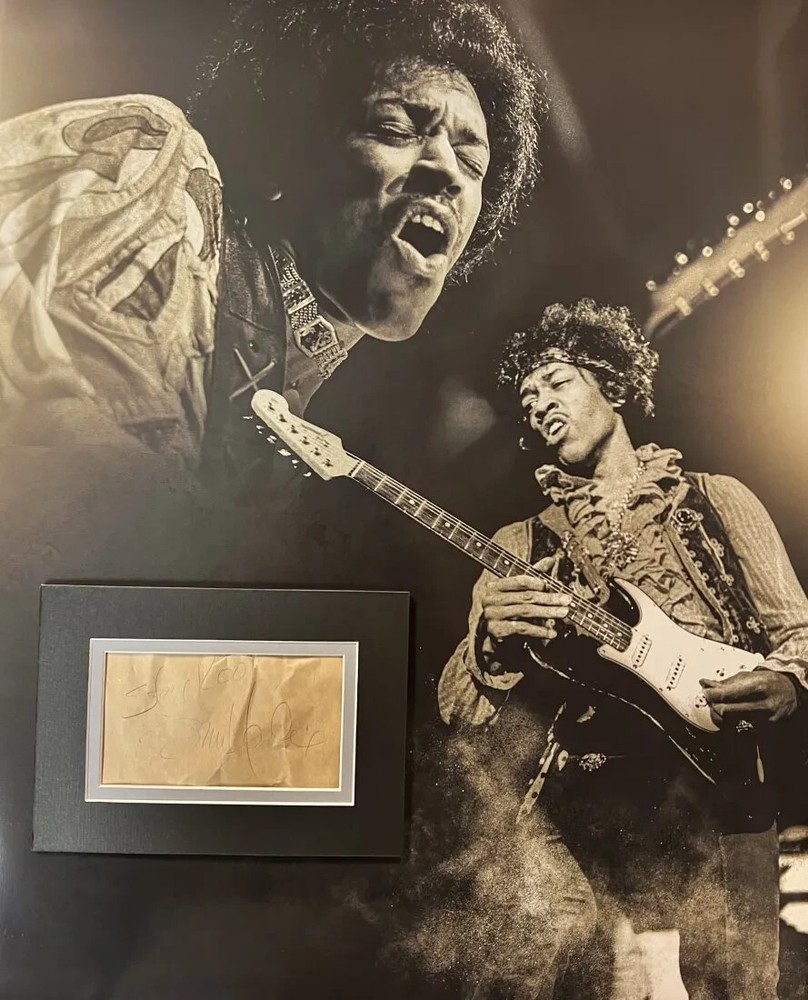 Jimi Hendrix Signed Display ICZ Dave Norman Autograph COA