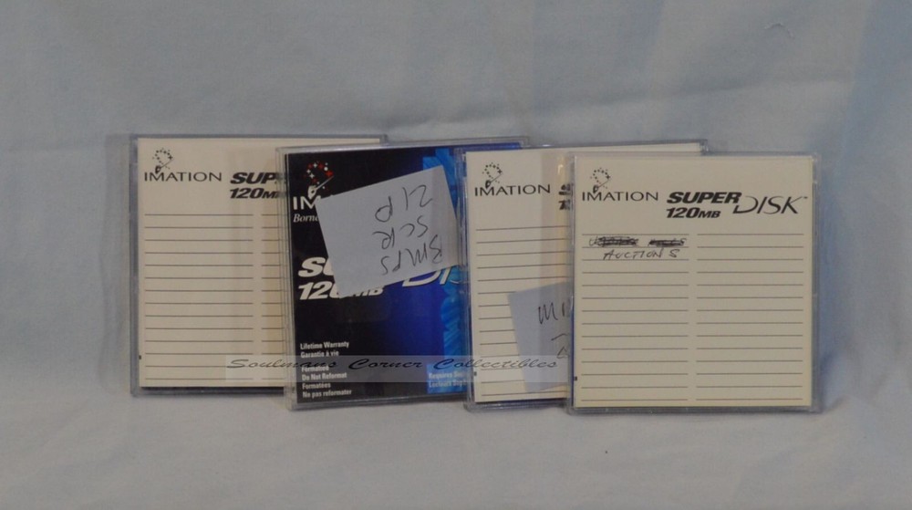 Great Lot Imation Super 120MB Disks 5 each Used, Formattable
