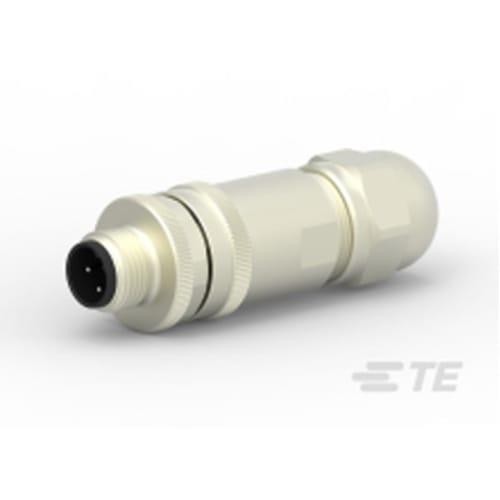 TE AMP T4131012041-000 Connector, Rear Mount, 4-Pole, A Coding, PCB, Female