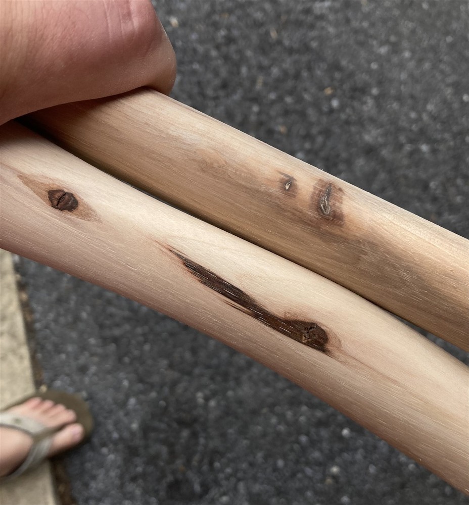 ~BARGAIN BIN~ Blemished HICKORY 36" Double Bit AXE HANDLE ~ UNFINISHED ~ 3" eye