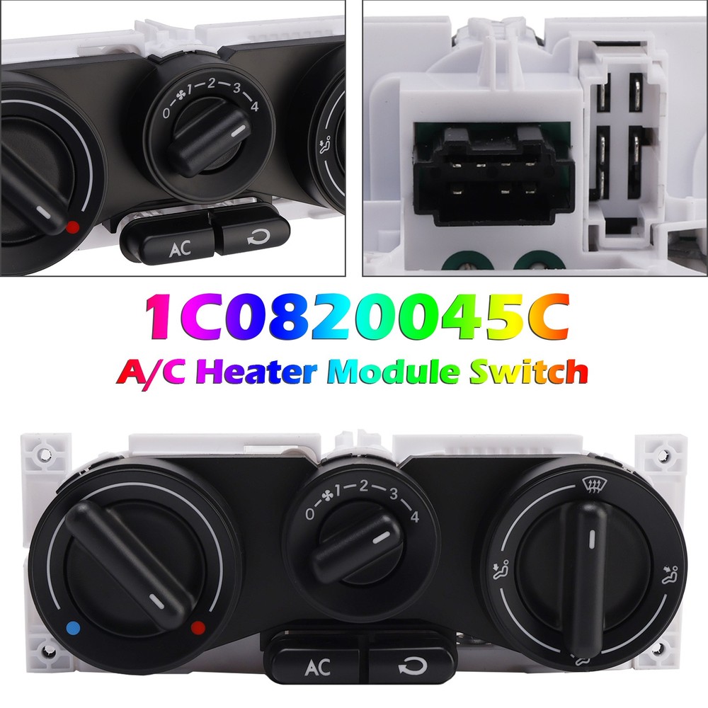 1C0820045C A/C Heater Control Panel Climate Control Module Switch for VW Beetle