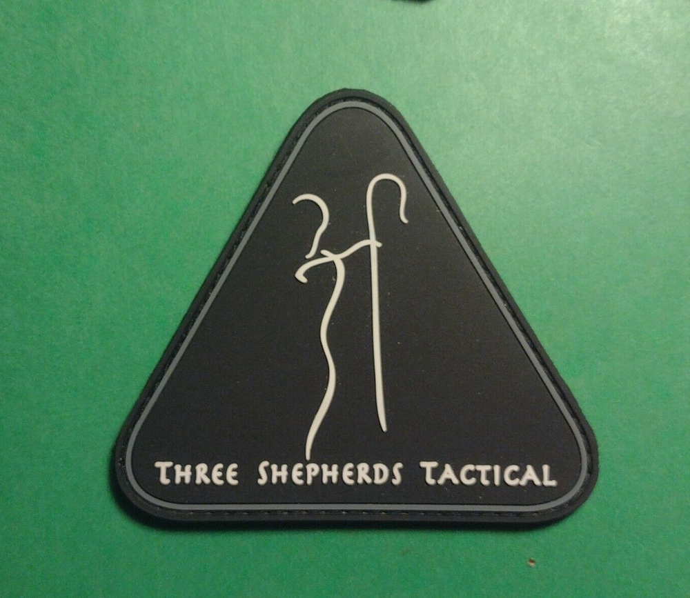 THREE SHEPHERDS TACTICAL Tactical Morale Patch SHOT-SHOW pvc hook & loop NOS
