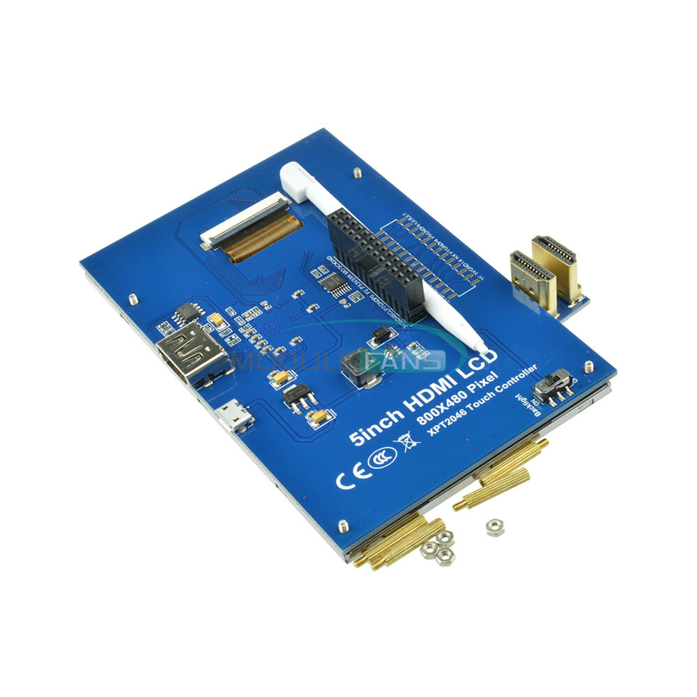 5"inch 800X480 HDMI Touch Screen TFT LCD Panel Shield Module For Raspberry Pi