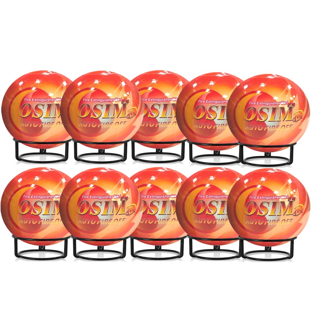 10 PCS Automatic Fire Ball Extinguisher With Bracket for ABCEF Type Fire