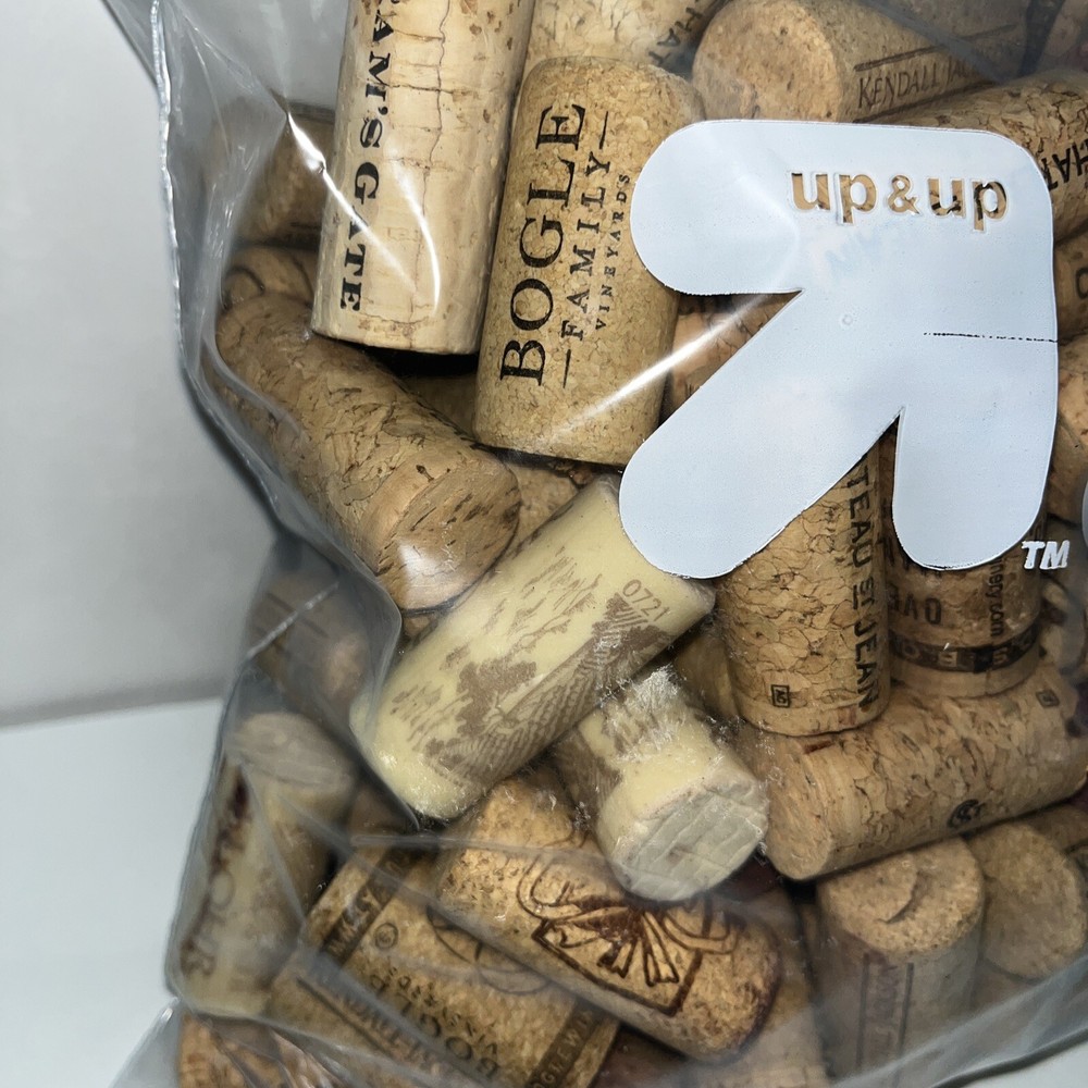 Lot 120 Wine corks Mixed Bag Mostly Natural Crafting