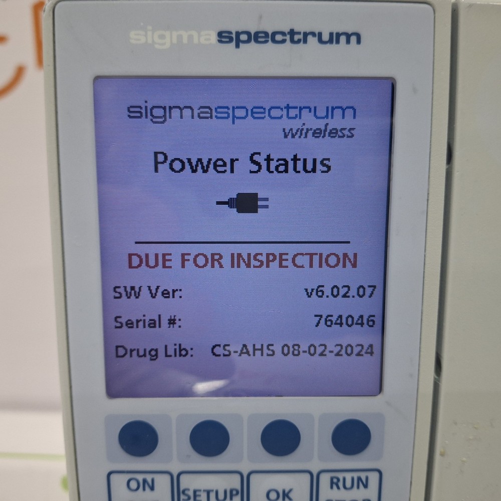 Baxter Sigma Spectrum 6.02.07 without Battery Infusion Pump