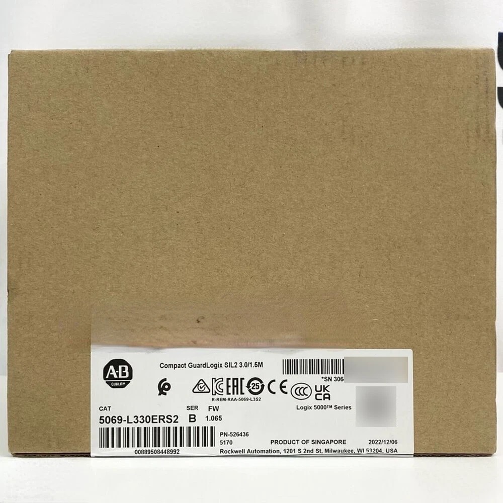 New 5069-L330ERS2 Compact GuardLogix SIL2 3.0/1.5M Controller Allen-Bradley